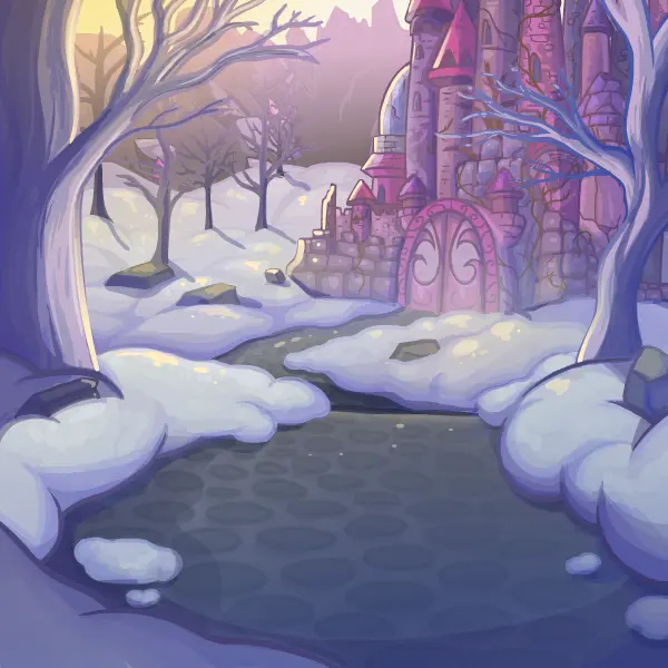 Snowy Faerieland Background